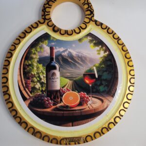 Tábua de Carne Argola Garrafa de Vinho